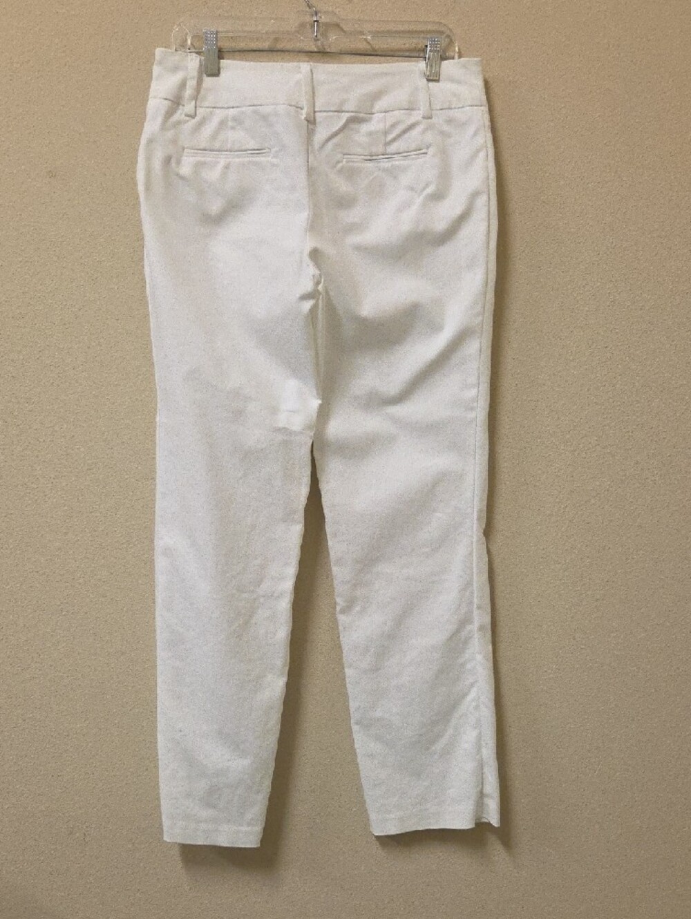 A.G.B. Classic White Flat-Front Slim Women Office Casual Dress Pants Size 8 - Picture 4 of 4